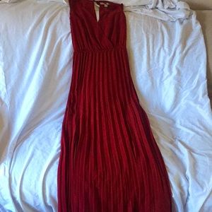 Elegant accordion crepe dress